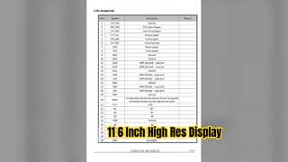 11 6-calowy moduł wyświetlacza IPS TFT 140x1920, interfejs MIPI