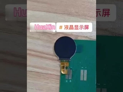 0.95-calowy okrągły wyświetlacz LCD 128*128 rozdzielczość, 1000c/d odczytywalny przez światło słoneczne interfejs 4SPI