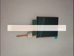 2.95 cali wysokiej rozdzielczości wyświetlacz AMOLED z panelem dotykowym 1080x1200 kropek Interfejs MIPI 255c/d jasność