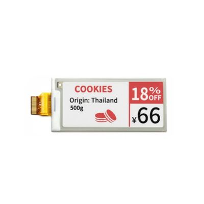 2.9 cali E-papier Tisk Ekran rozdzielczość 128x296 Do półek elektronicznych