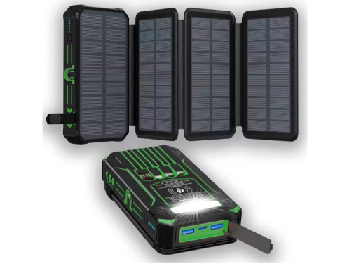 20,000mAh, szybkie ładowanie 22,5W, składany panel słoneczny, oświetlenie LED, ładowanie magnetyczne