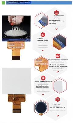 1,5-calowy wyświetlacz IPS TFT o rozdzielczości 320*240 i 8-bitowym układzie scalonym sterownika interfejsu MCU ILI9342C 400nit, 3 diody LED Wszystkie widoki