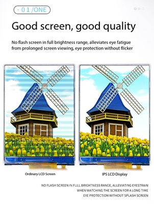 2.4 cali IPS TFT Color Display z rozdzielczością 240x320, interfejsem MIPI 2Lane, jasnością 250nits i 6 CHIP-WHITE LEDS TFT LCD Screen