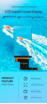 3,1-calowy wyświetlacz TFT MIPI o rozdzielczości 480(RGB)x800, ekran LCD IPS TFT z ST7701S, widok 450 nitów